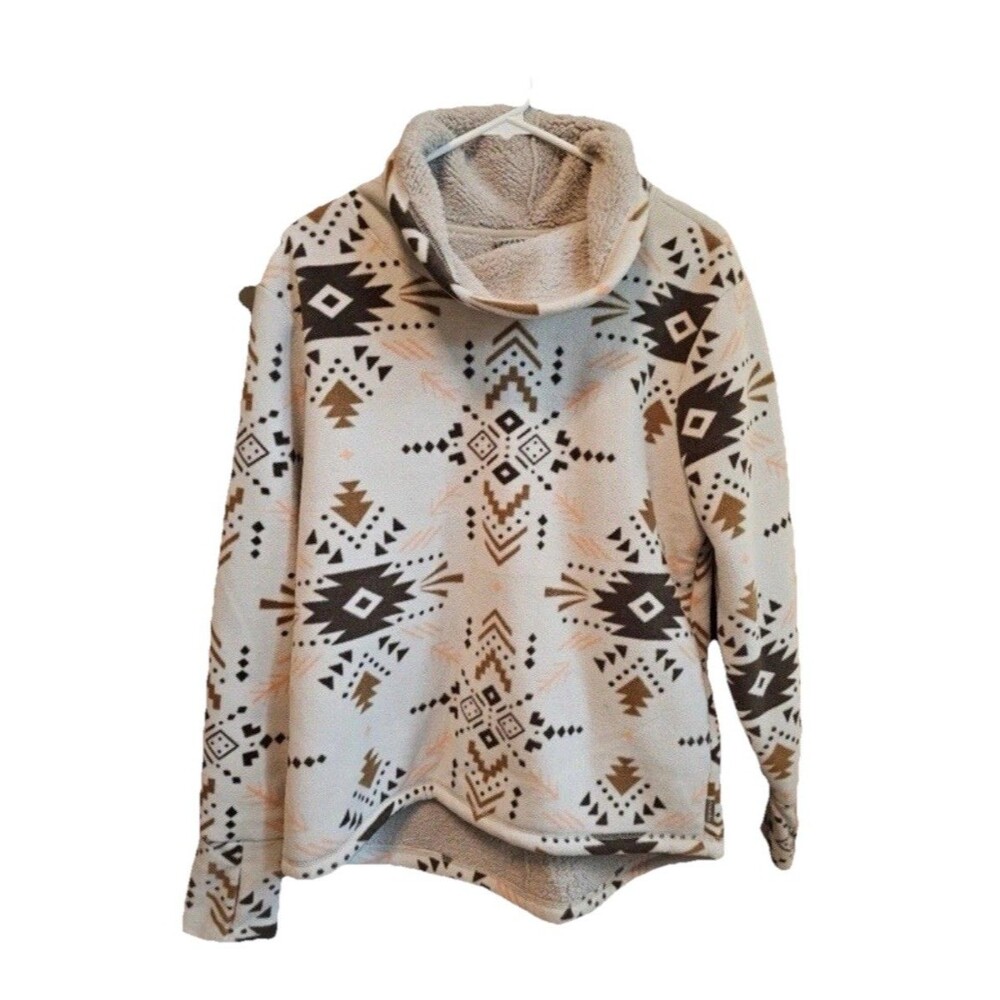 Vtg 90’s Women’s Avalanche Small Crowl Neck Sweater Western Tribal Cozy